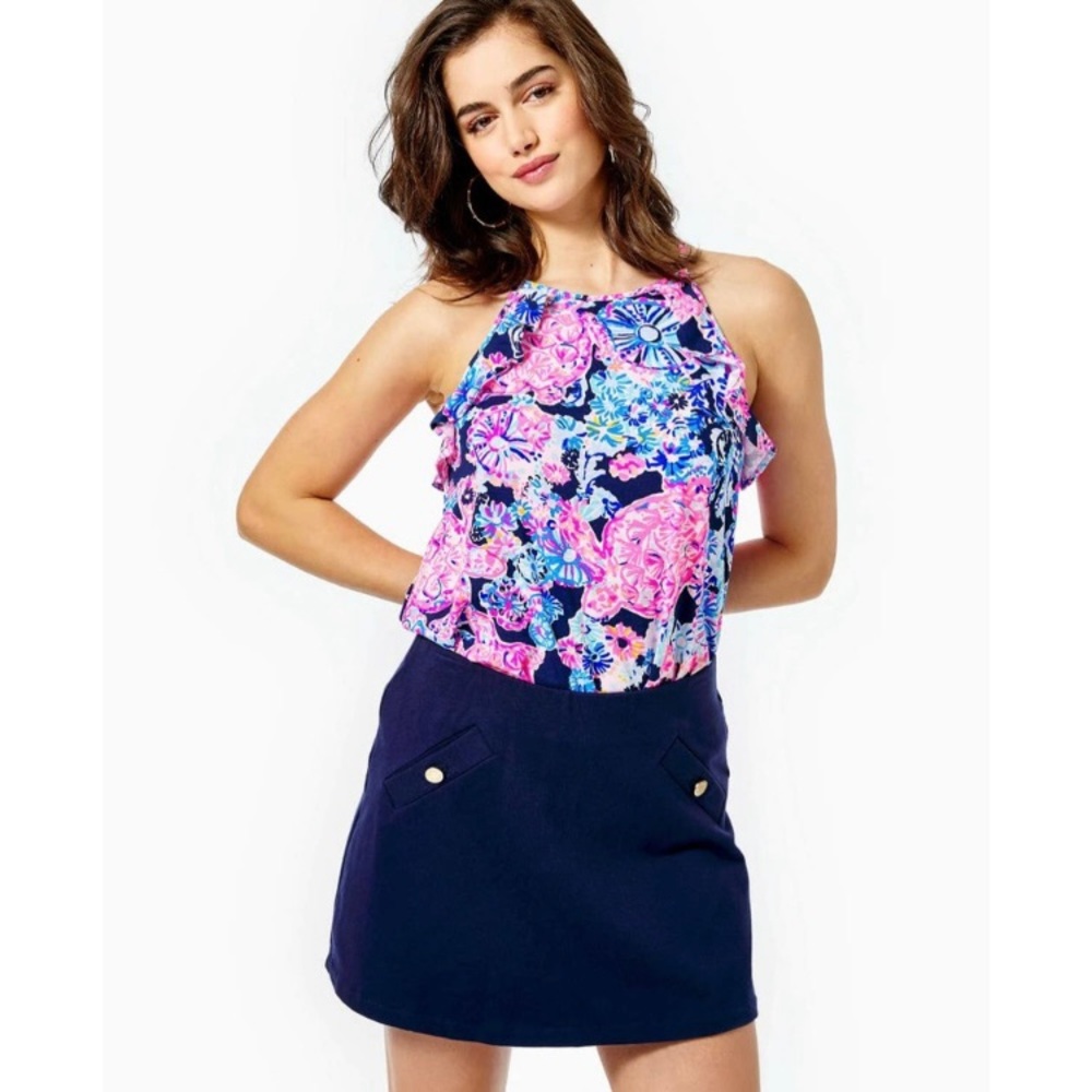 Lilly Pulitzer Piqué Madison Skort SZ XS